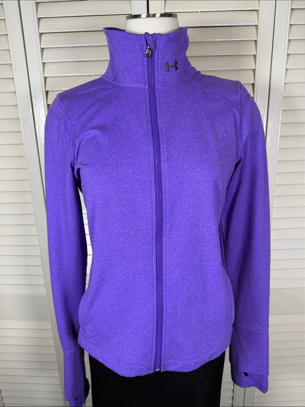 Under Armour Women's Purple Full-Zip Utility Jacket Large